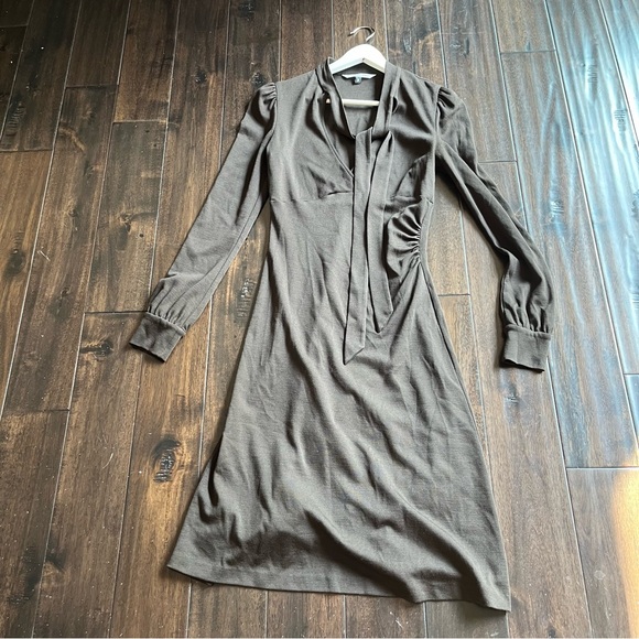 Diane von Fusterbeg midi dress in brown size 8 - Picture 6 of 9